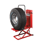 Wheel balancer tire lift