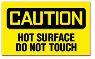 Parts washer warning sign