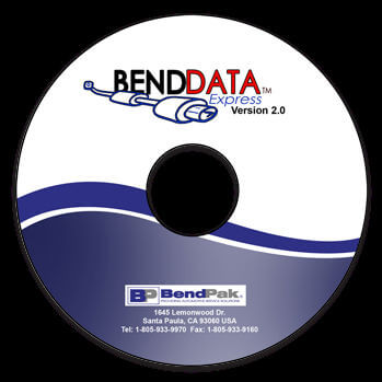 The BendPak pipe bender BendData system contains everything you need to bend exhaust systems for numerous vehicles.