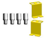 Free 4-PC. Truck Adapter Set comes standard with BendPak two-Post XPR-10A car lift.